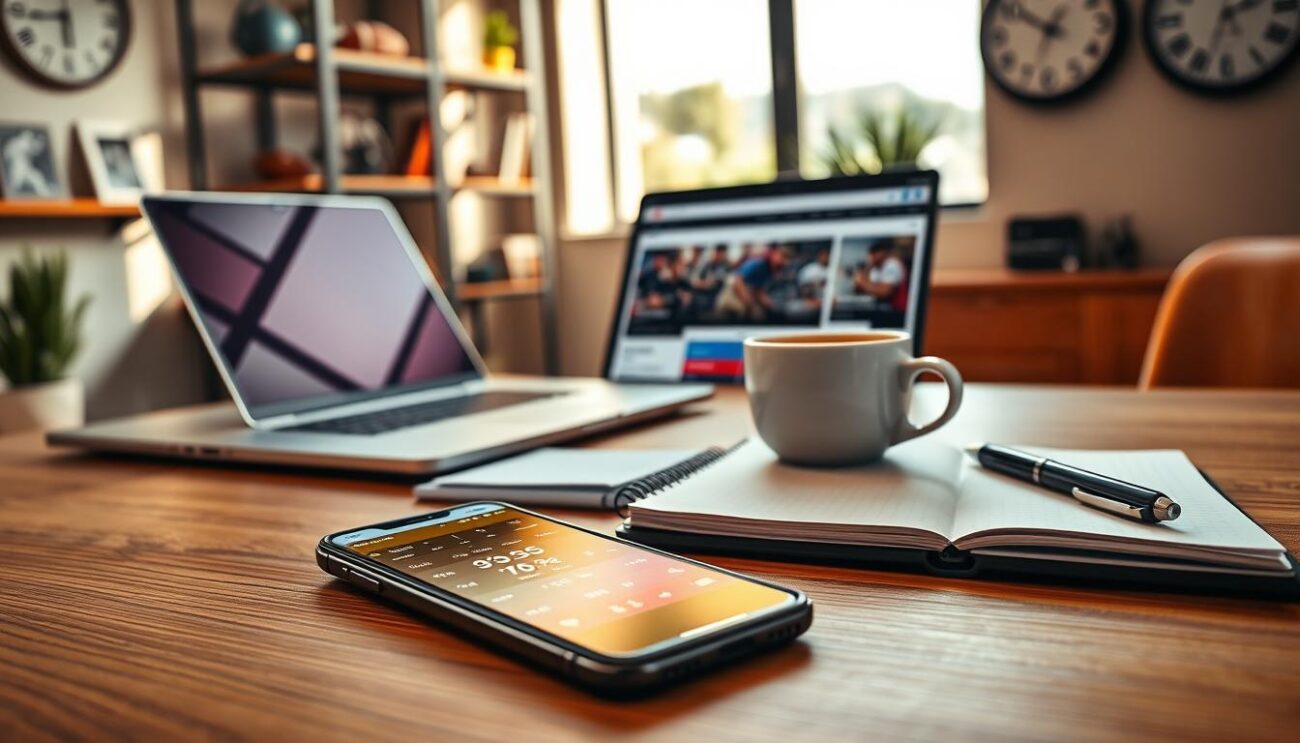 mobile betting setup