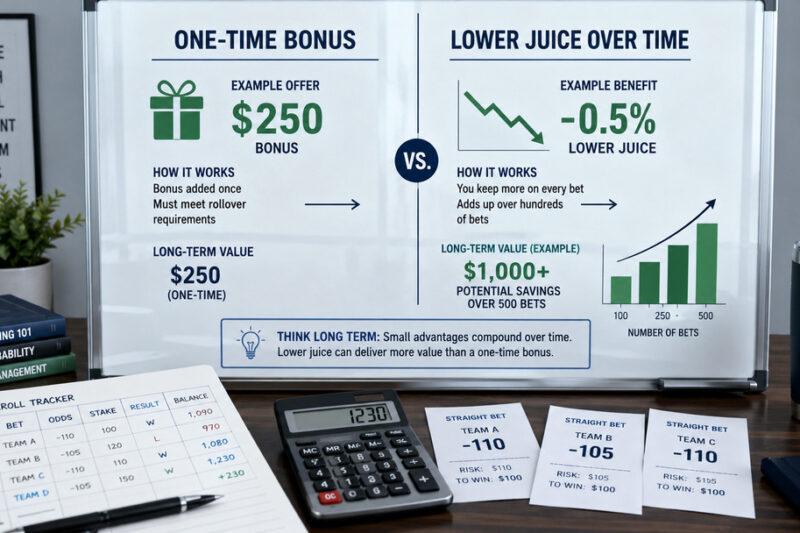 Reduced Juice vs Sportsbook Bonuses: Which Saves Beginners More Money?
