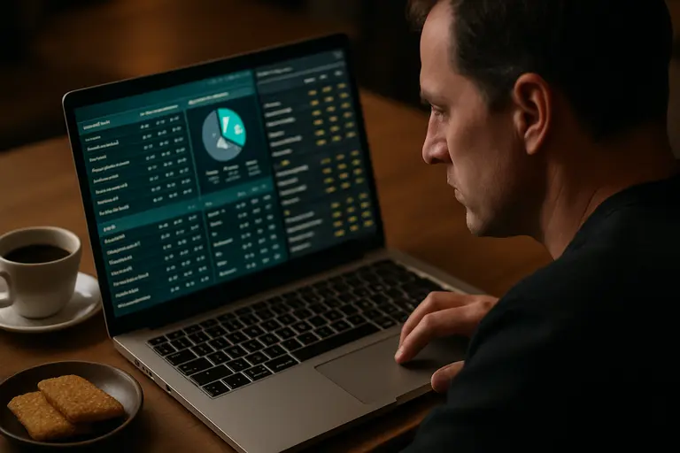 Odds comparison worksheet with market notes and available stake columns