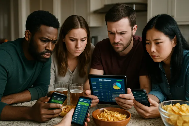 Person reviewing betting limits and market rules before placing a wager