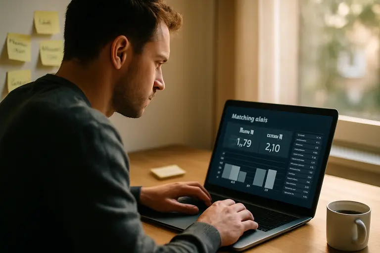 Checklist beside a laptop with betting markets and fee comparison notes