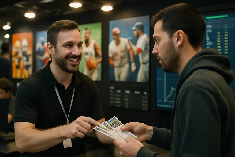 Bettor reviewing market depth and promotion terms before placing a wager