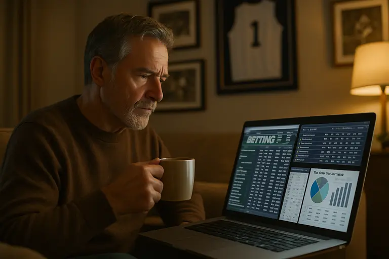 Map, laptop, and odds notes used to compare sportsbook access