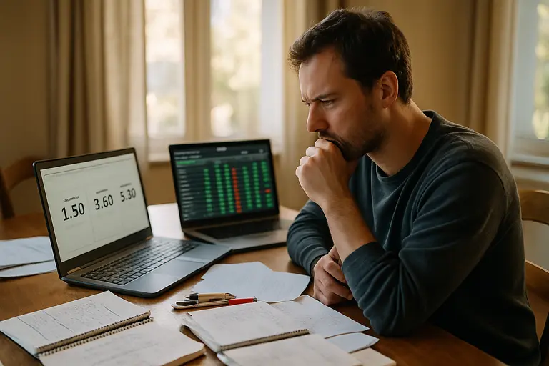 Multiple sportsbook prices reviewed on a laptop with handwritten notes