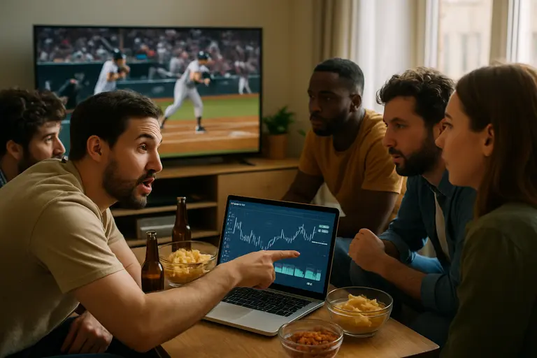 Baseball pricing chart reviewed on a desktop monitor