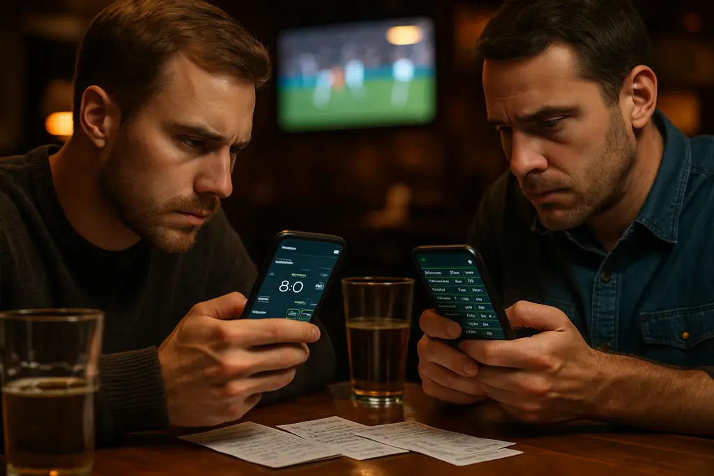 Analyst comparing pricing differences across sportsbook odds on a laptop